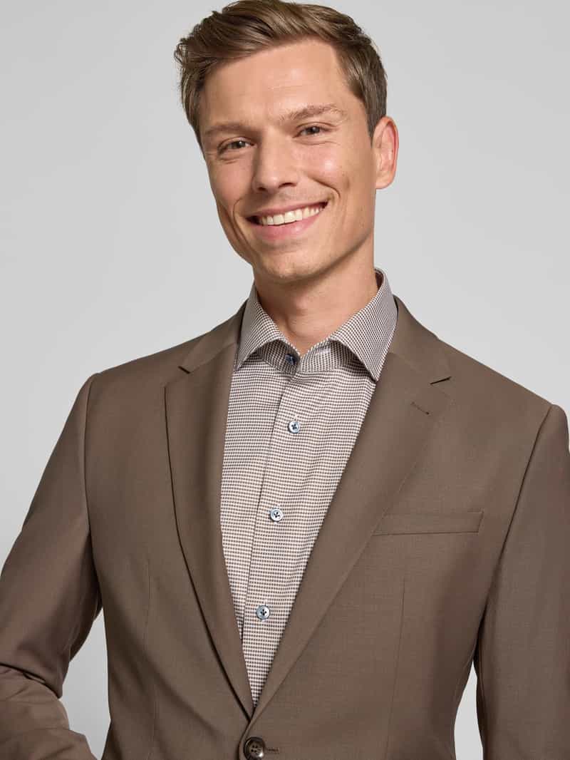 CINQUE Slim fit 2-knoops colbert met klepzakken model 'Monopoli'