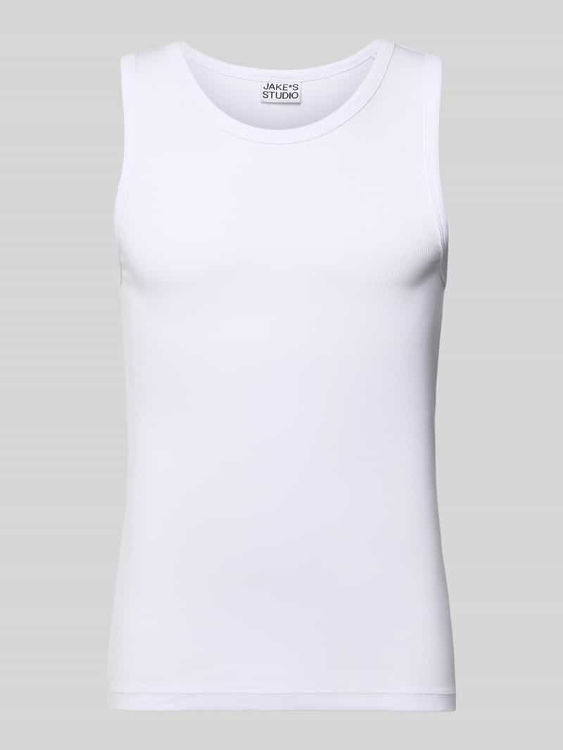 skinny fit tanktop in riblook