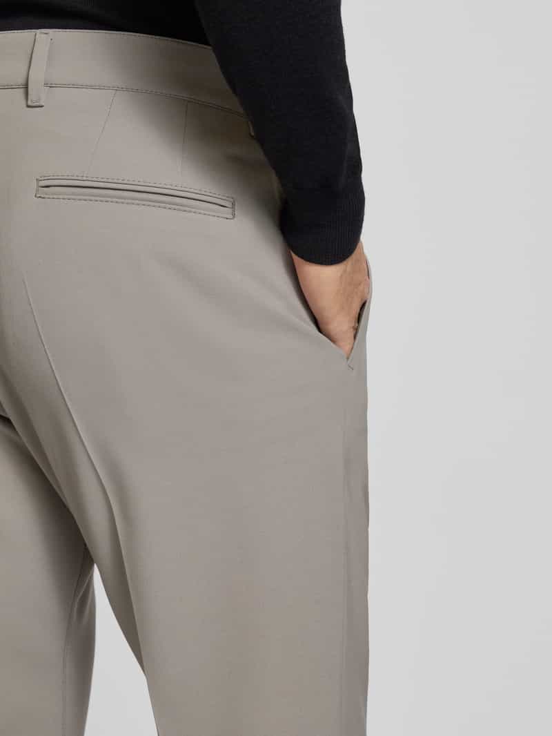 drykorn Regular fit broek met bandplooien en viscose model 'LEEK'