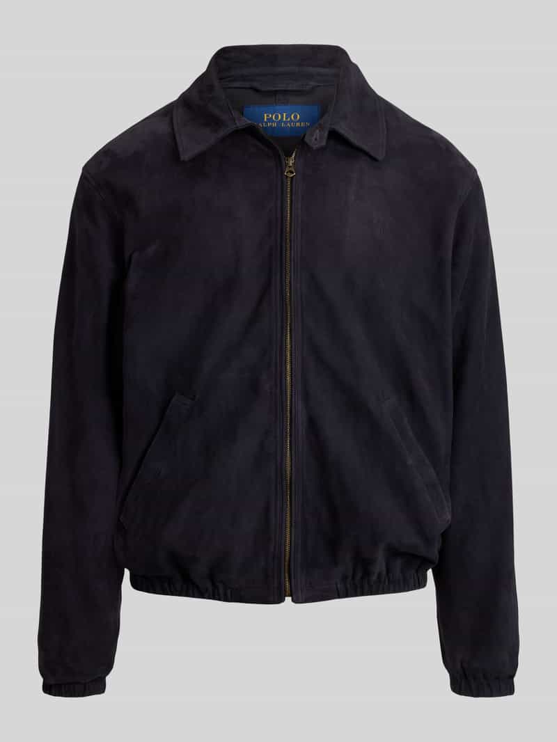 Polo Ralph Lauren Regular fit leren jack van echt schapenleer