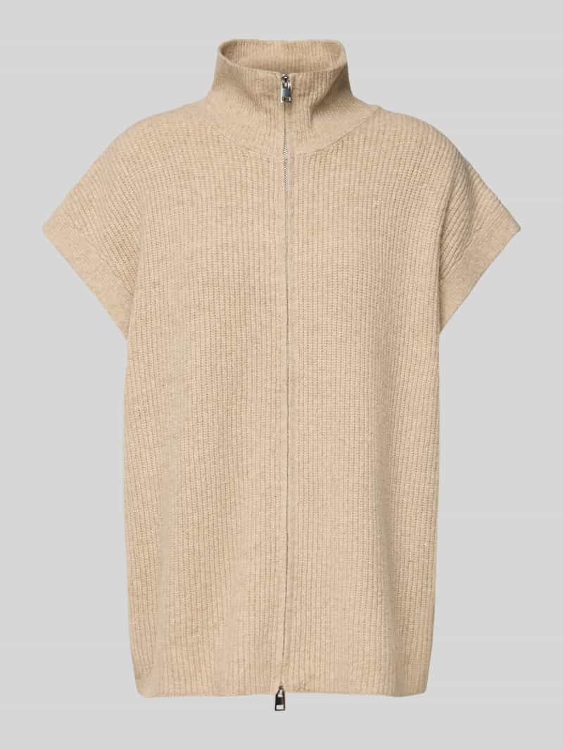 Ichi Relaxed fit gebreid jack in design met korte mouwen model 'Ducie'
