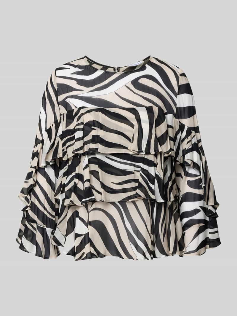 regular fit blouse van zuivere viscose model 'Falco'