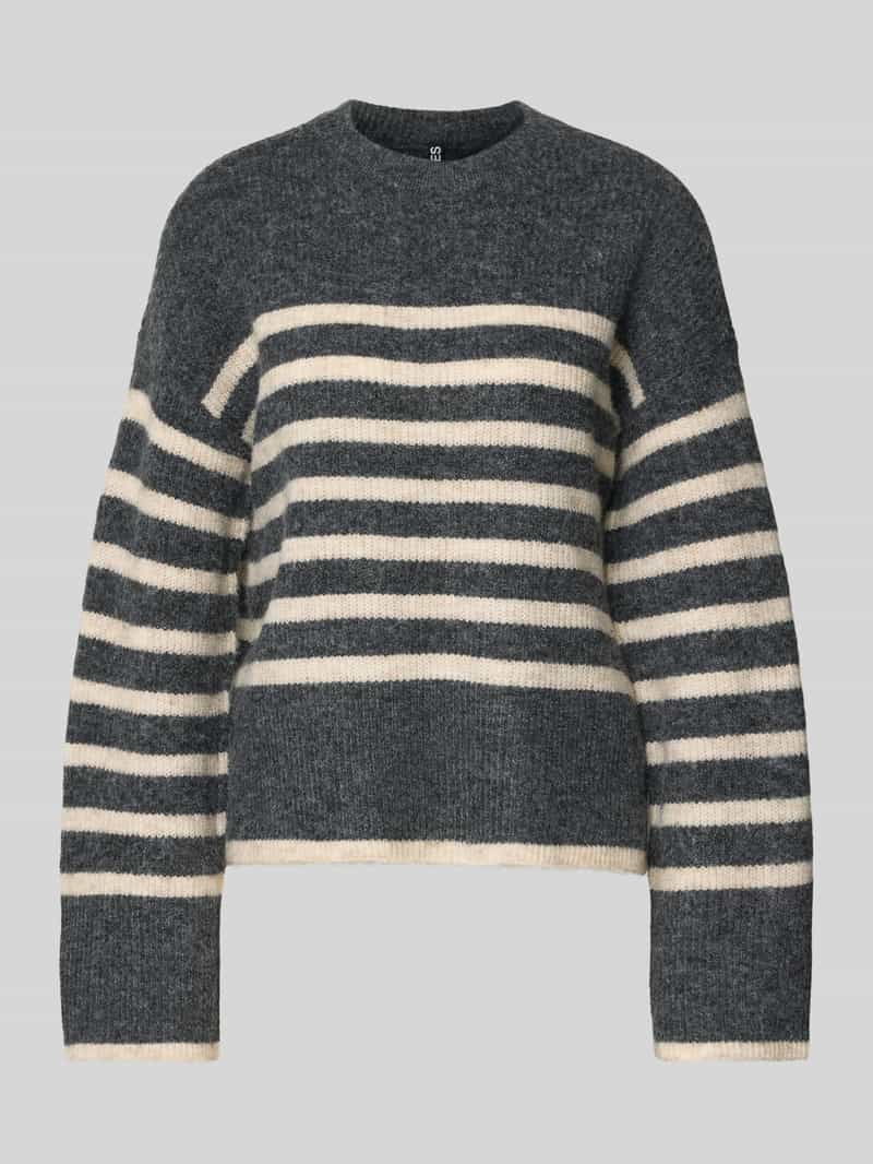Pieces Relaxed fit ribgebreide pullover model 'LINE'