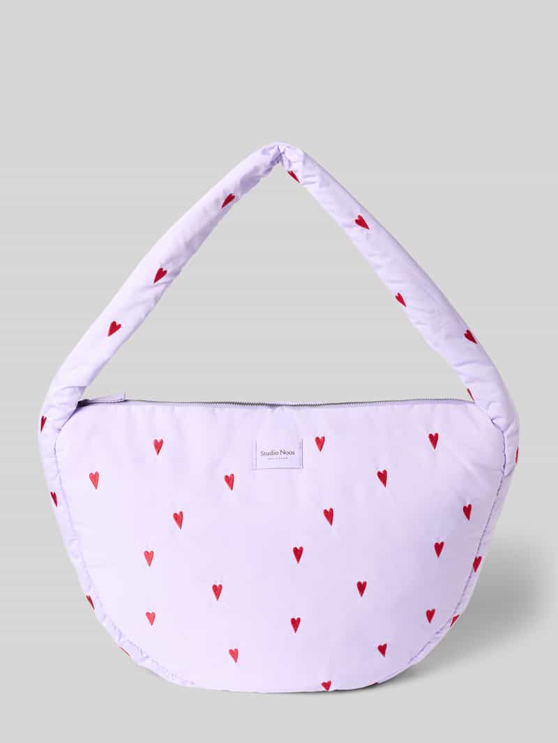 Crossbody-tas met all-over motiefstitching model 'Puffy'