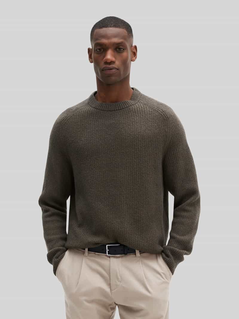 Marc O'Polo Regular fit pullover van scheerwolmix