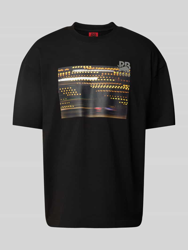 HUGO T-shirt met motiefprint model 'Daveley'
