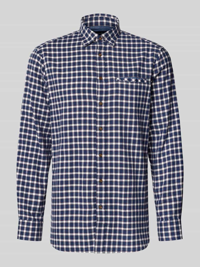 Christian Berg Men Regular fit vrijetijdsoverhemd met kentkraag