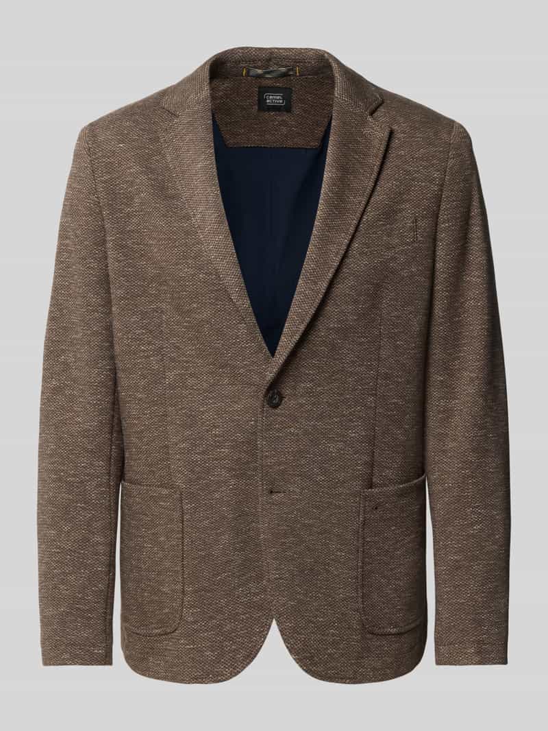 camel active Regular fit 2-knoops colbert met reverskraag