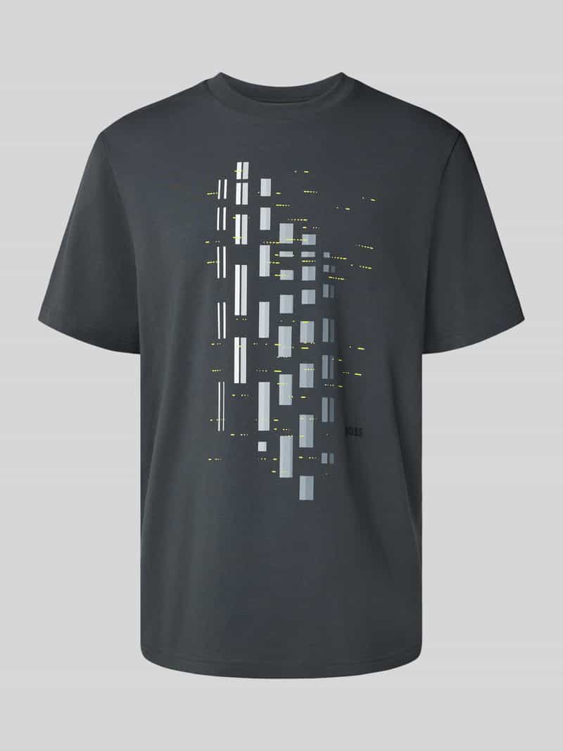BOSS Green Regular fit T-shirt van katoenmix model 'GRX ZONE'