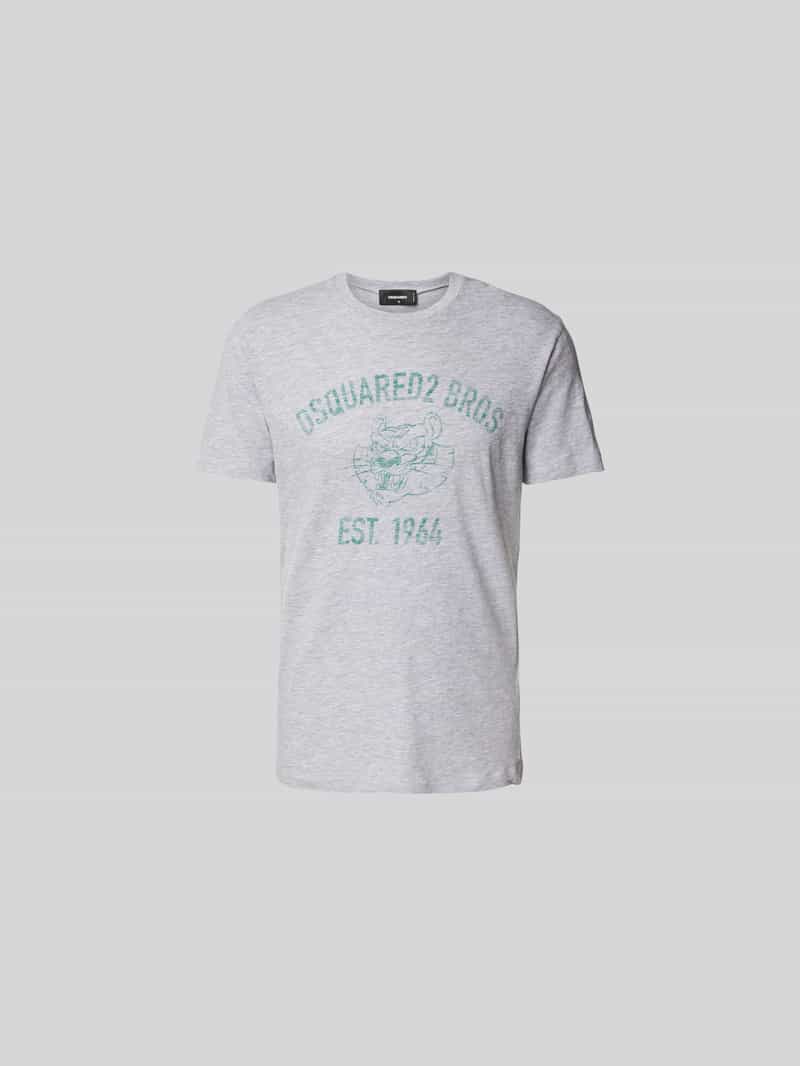 T-shirt met labelprint