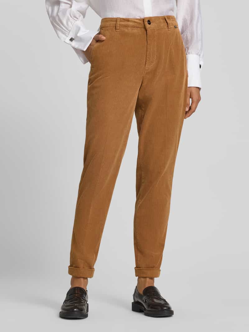 Marc Cain Corduroy broek met omgeslagen zoom