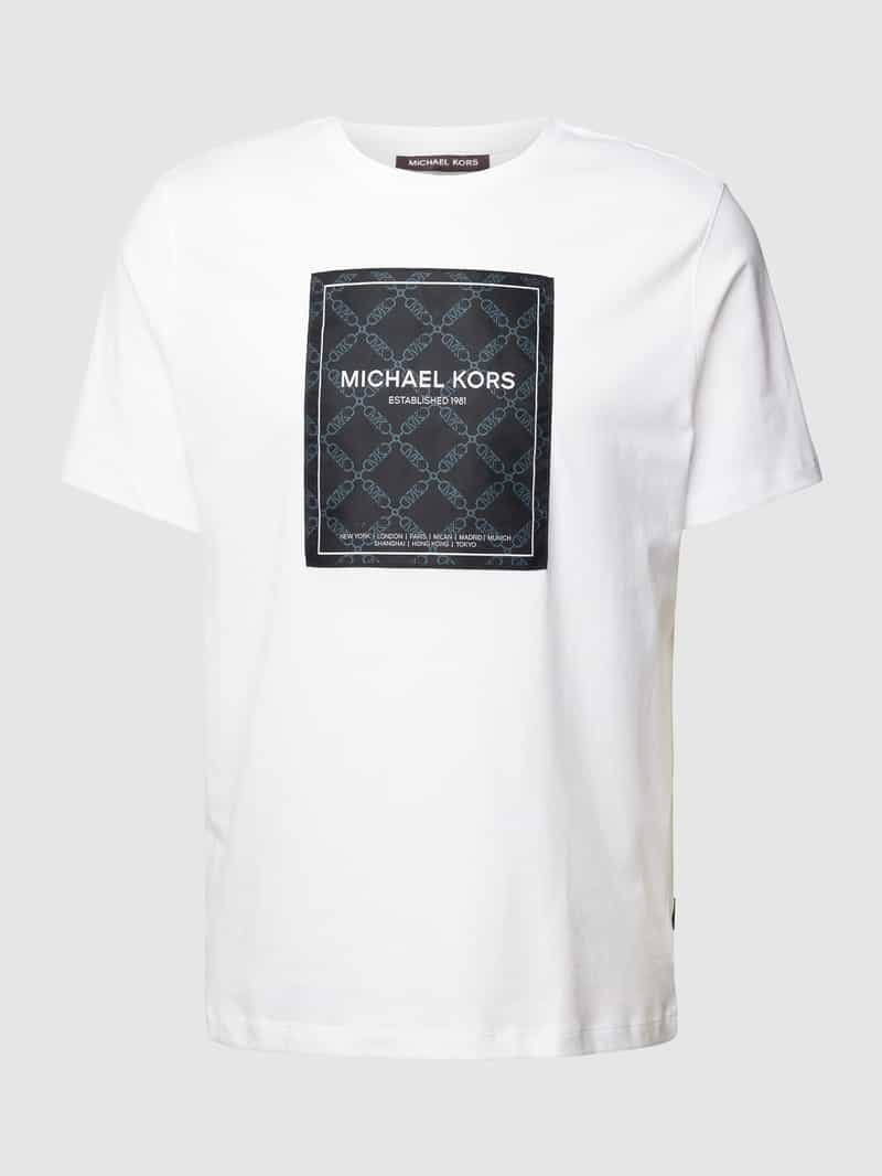 Michael Kors T-shirt met labelprint model 'EMPIRE FLAGSHIP'