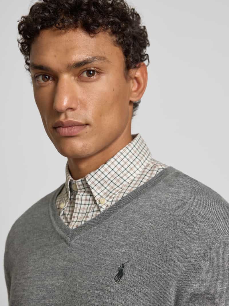 Polo Ralph Lauren Gebreide pullover van wol met V-hals