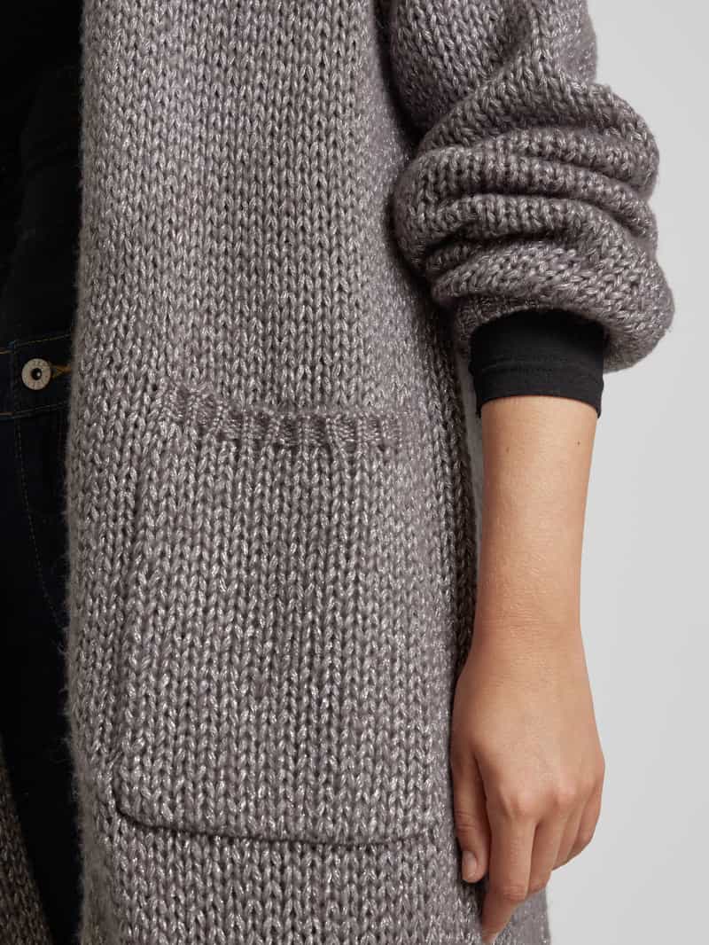LUISA CERANO Lange cardigan met opgestikte zakken