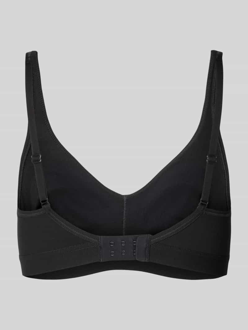 Sloggi Bh met labelprint model 'Ever Ease' zwart, foto 2