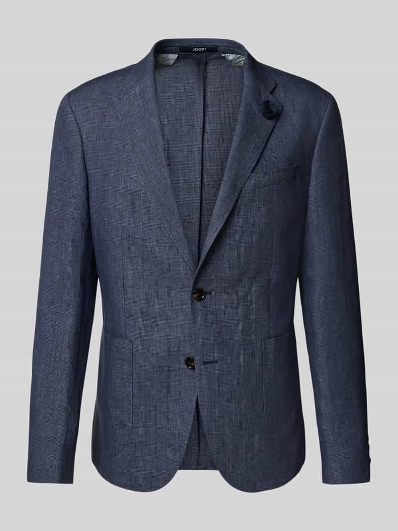 JOOP! Collection Slim fit 2-knoops colbert van linnen model 'Hoverest'