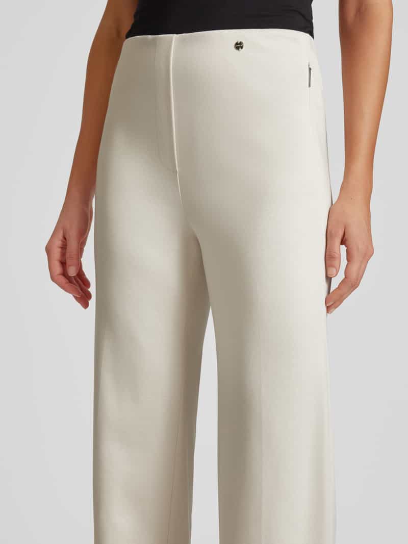 Marc Cain Stoffen broek met naadritszakken