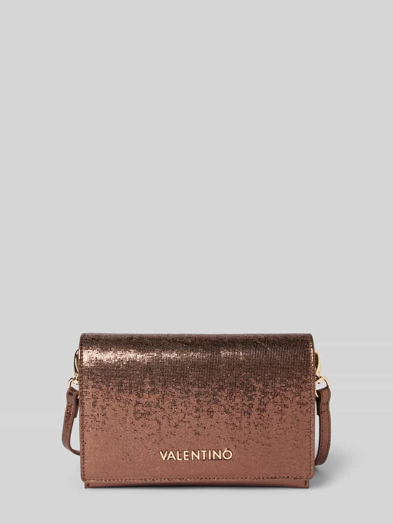 Valentino Bags Glanzende handtas met labelapplicatie model 'EMBER'