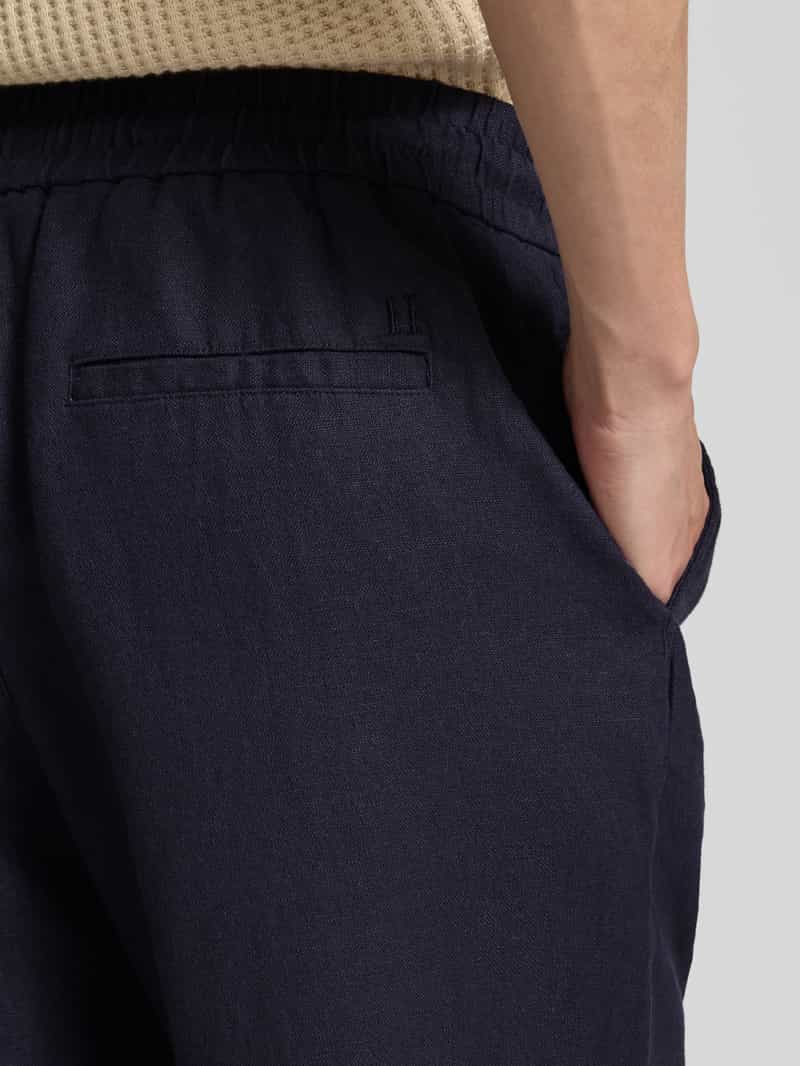 Les Deux Regular fit linnen broek met steekzakken model 'Patrick'