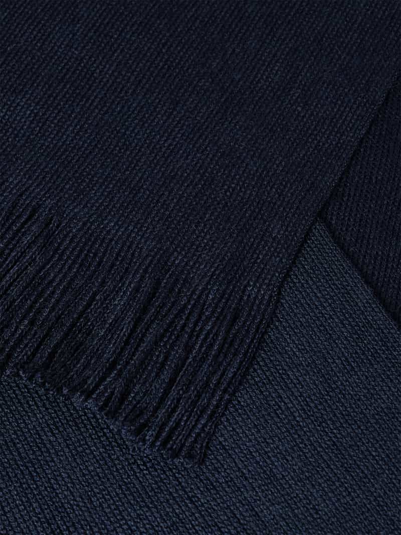 Christian Berg Men Sjaal in effen design met franjes