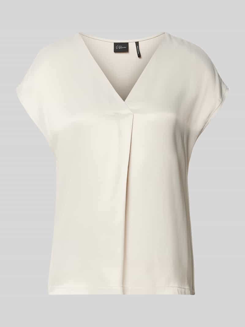 s.Oliver BLACK LABEL Relaxed fit blouseshirt van materiaalmix