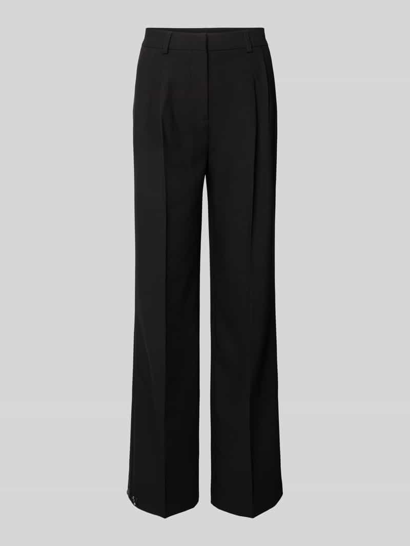 Smith and Soul Wide leg stoffen broek met bandplooien
