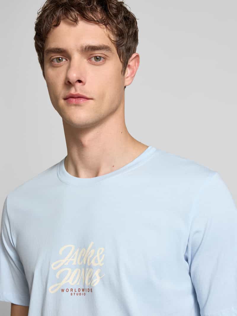 jack & jones T-shirt met labelprint model 'TAVIRA'
