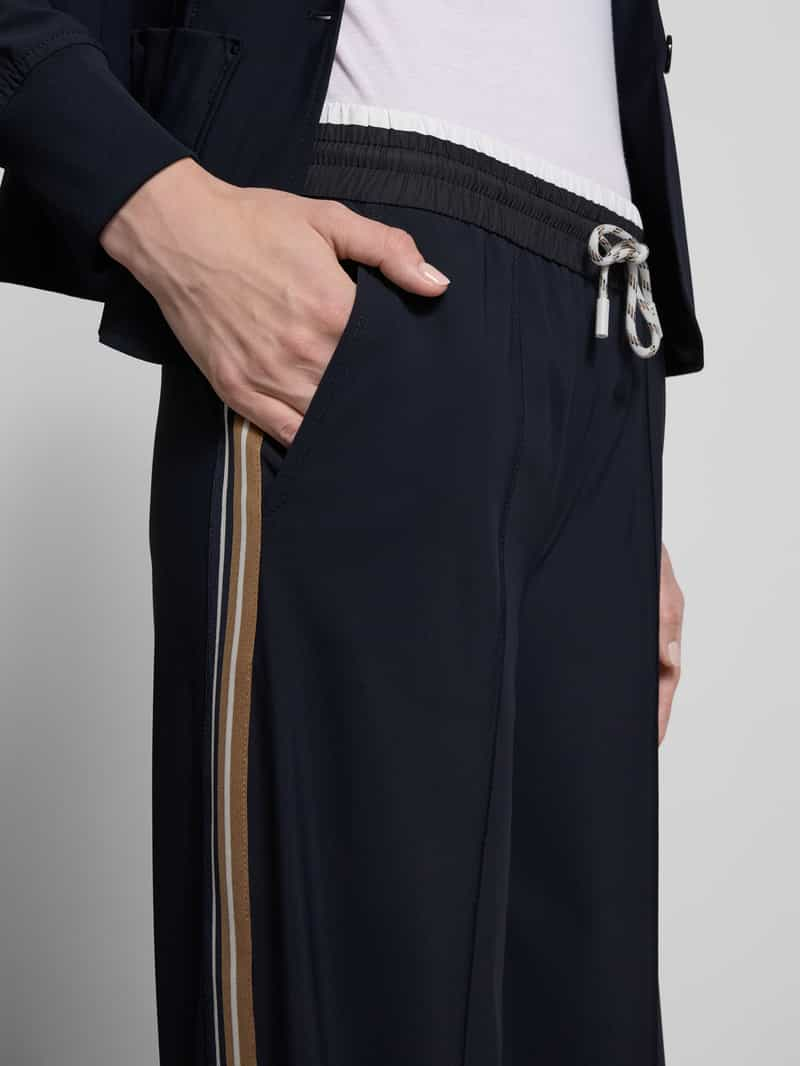 Marc Cain Wide leg pantalon met tunnelkoord