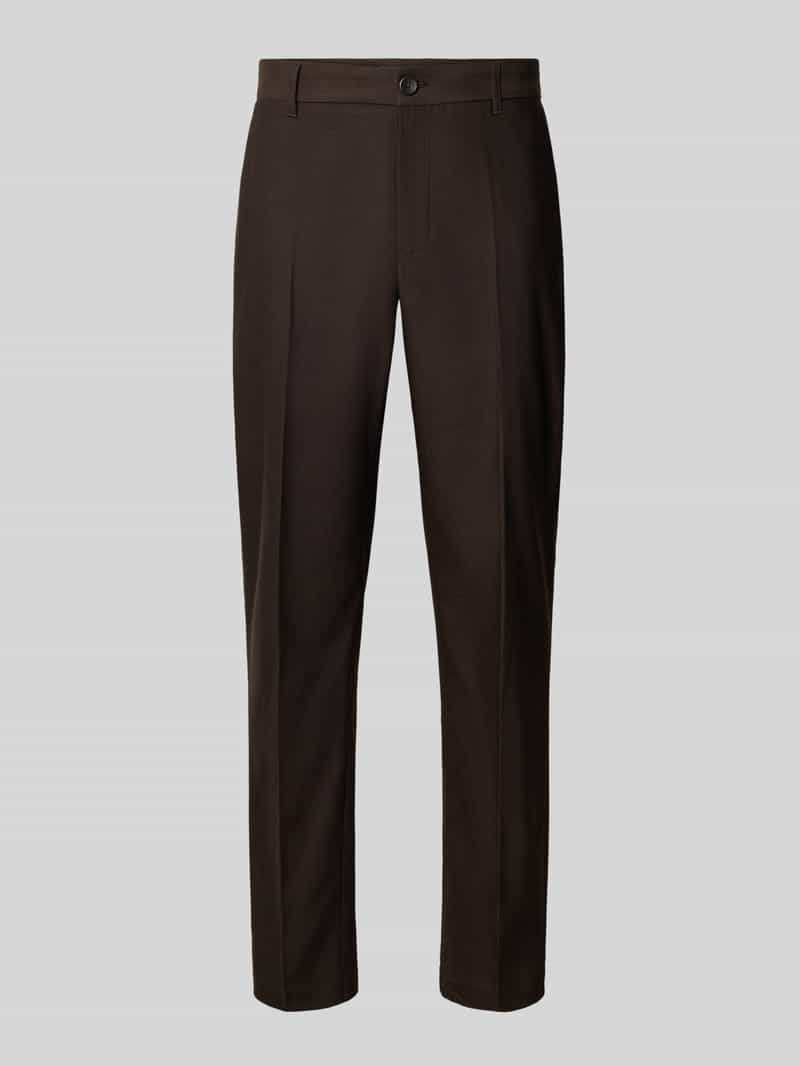 Les Deux Regular Fit pantalon met persplooien
