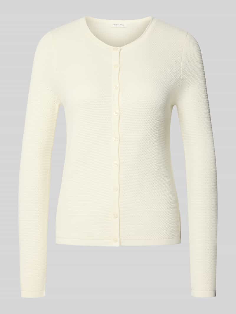 Christian Berg Woman Gebreide cardigan met structuurmotief