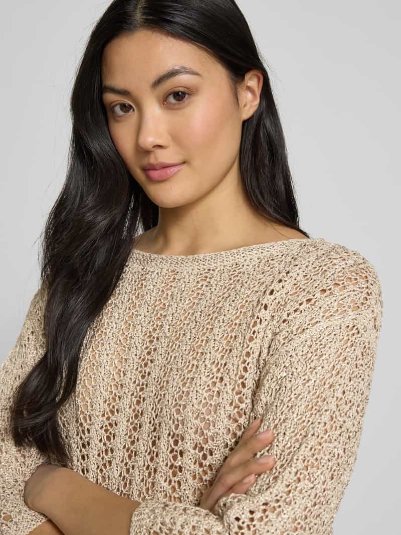s.Oliver BLACK LABEL Relaxed fit gebreide pullover met pailletten