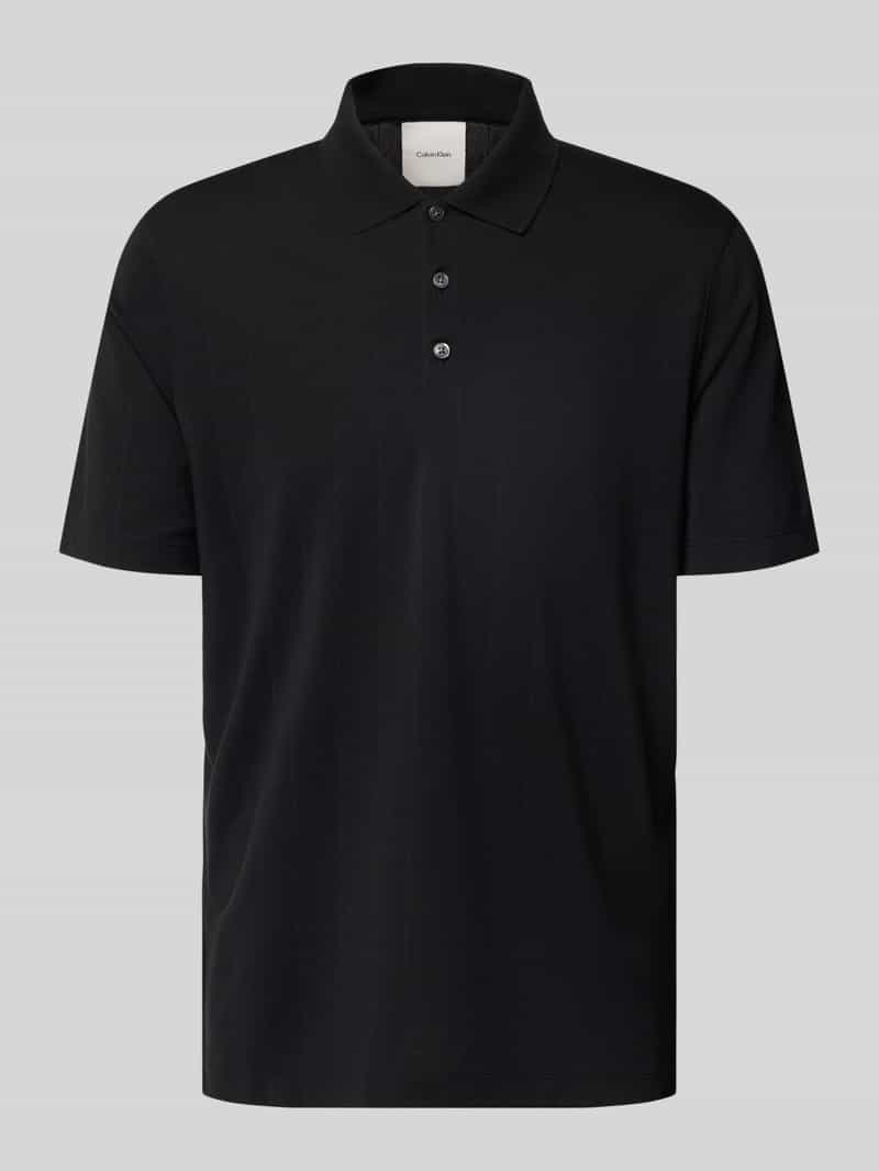 CK Calvin Klein Regular fit poloshirt met 1 2-mouwen
