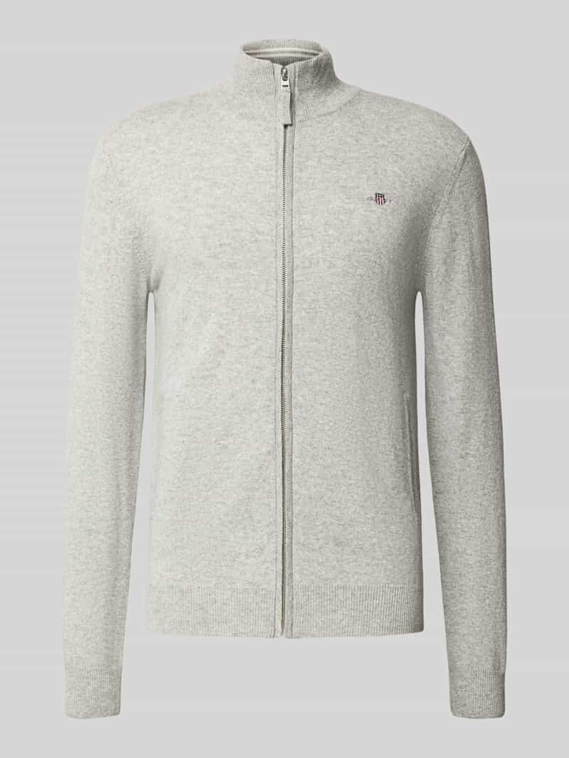 Gant Gebreid jack met ritssluiting