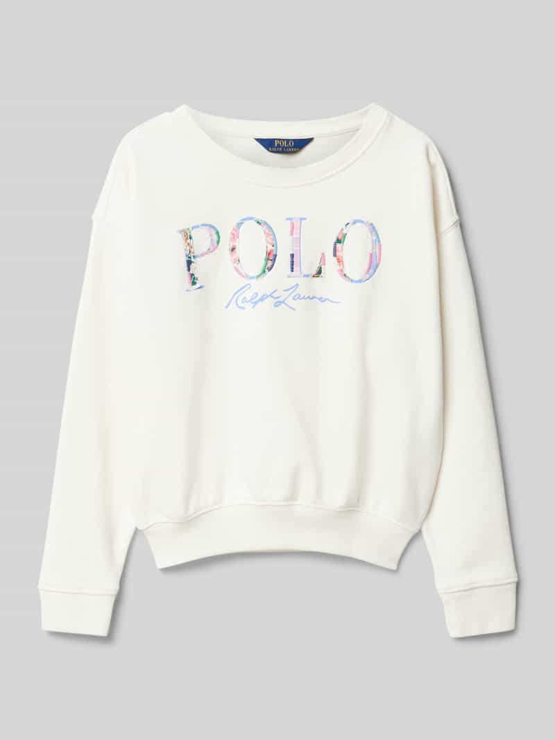 Polo Ralph Lauren Kids Sweatshirt met labelstitching en ronde hals