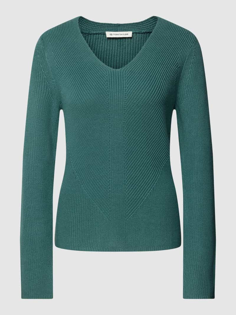 Tom Tailor Gebreide pullover met V-hals