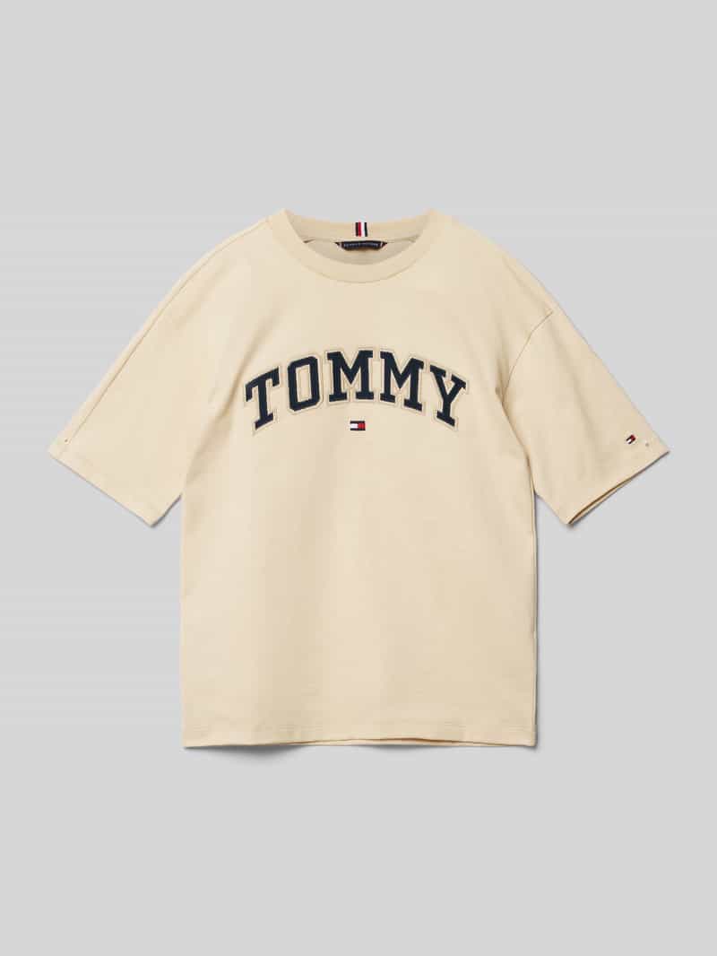 Tommy Hilfiger Teens T-shirt met ronde hals