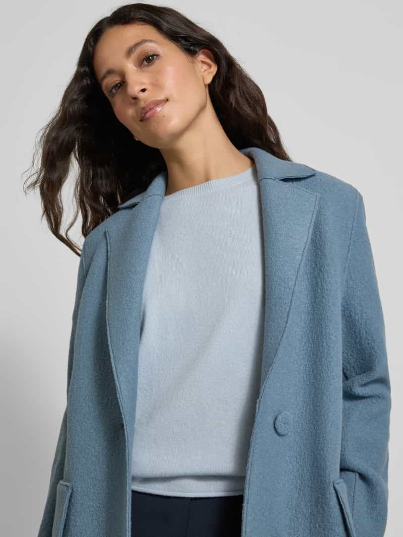 LUISA CERANO Loose fit gebreide pullover van een mix van wol en kasjmier
