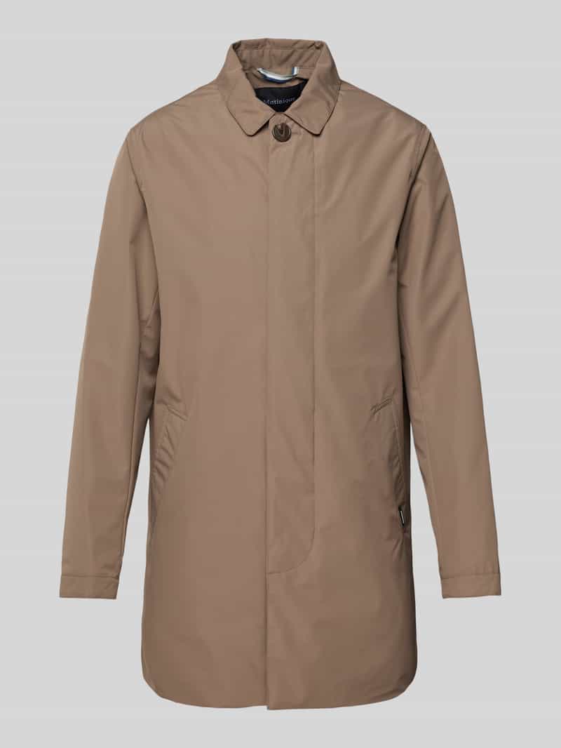 Matinique Lange jas met labeldetail model 'miles Mac'