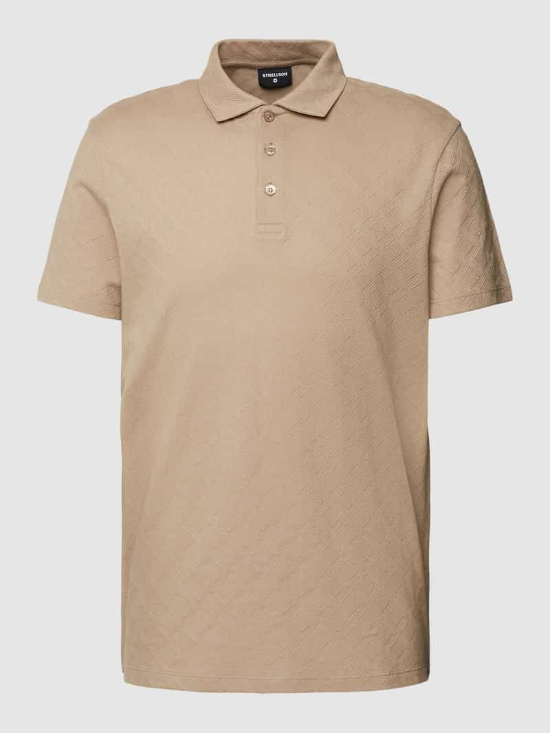 Strellson Poloshirt met structuurmotief model 'Fadu'