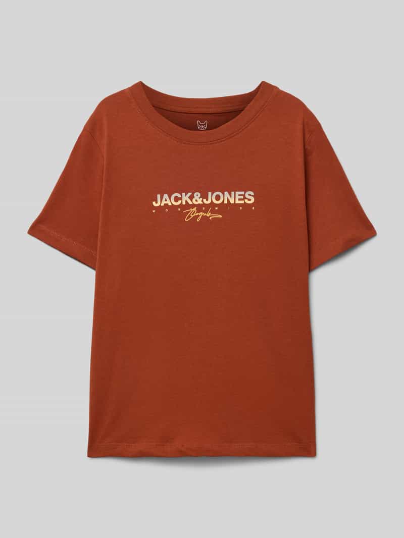 jack & jones T-shirt met labelprint model 'CANGGU'
