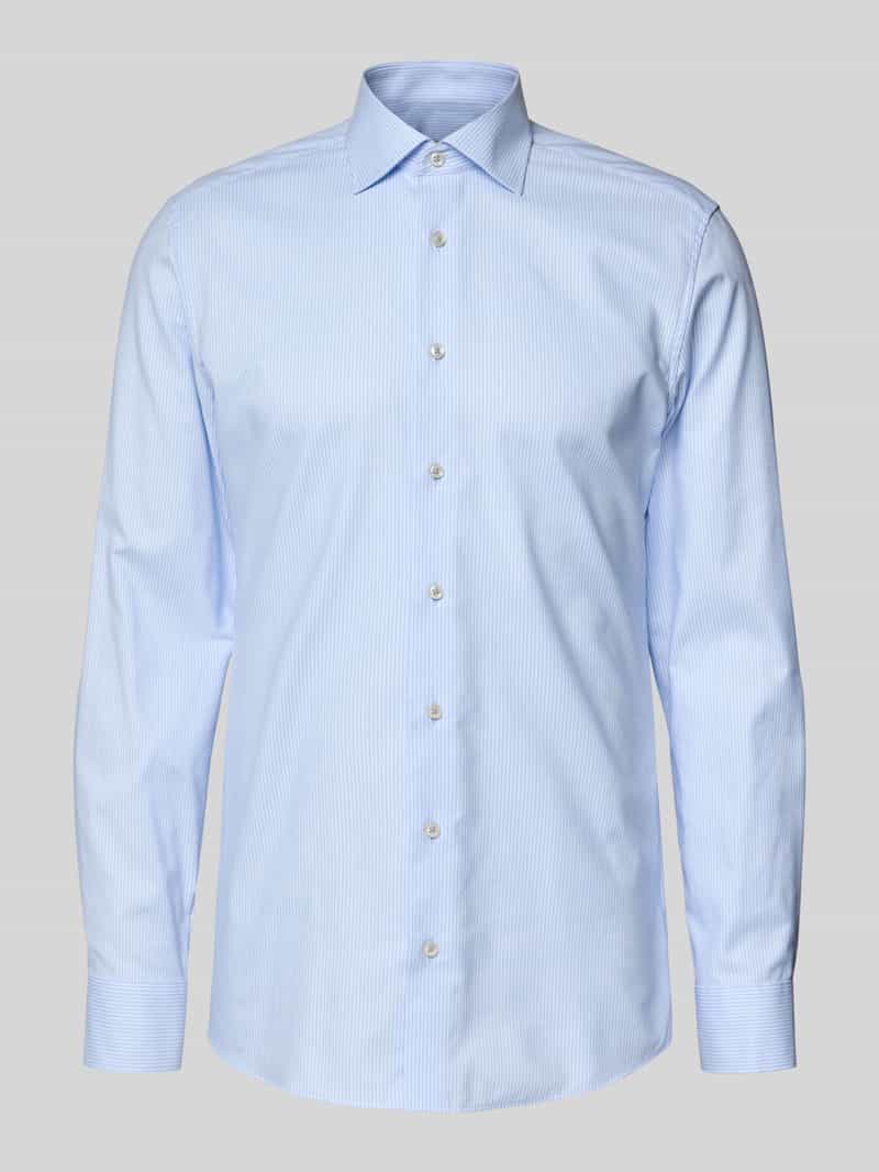 Eterna Slim fit zakelijk overhemd met kentkraag
