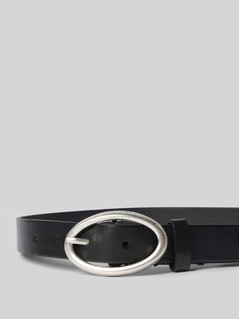 Marc O'Polo Leren riem in effen design model 'ELLY'