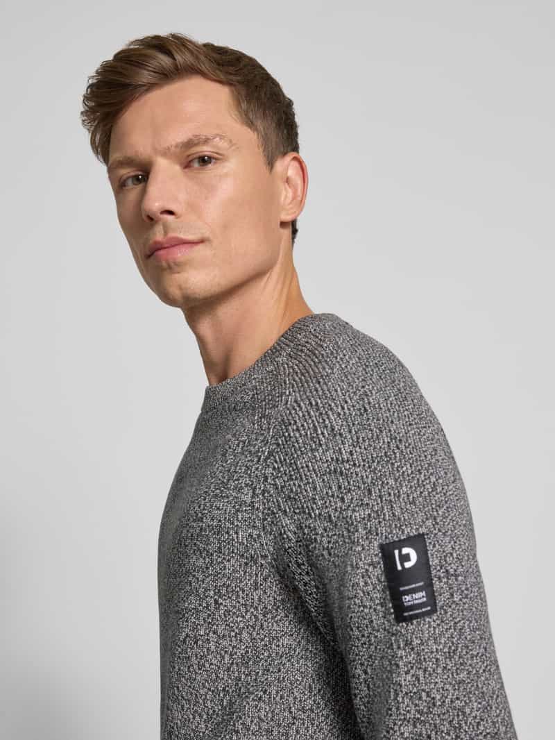 Tom Tailor Denim Regular fit gebreide pullover van zuiver katoen
