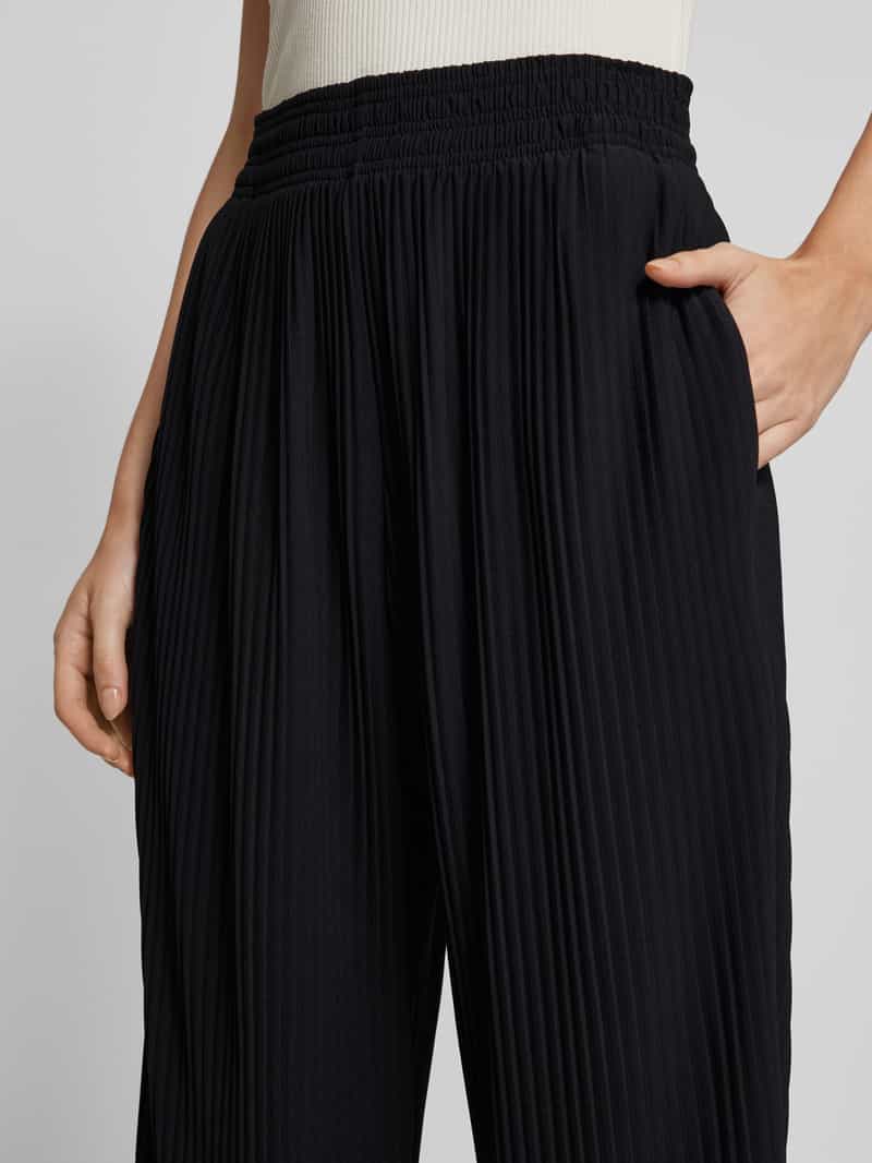 MaxMara Leisure Tapered fit stoffen broek met plissévouwen model 'ROLANDA'