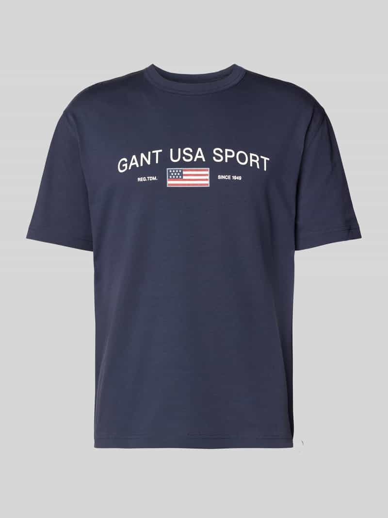 Gant T-shirt met labelprint