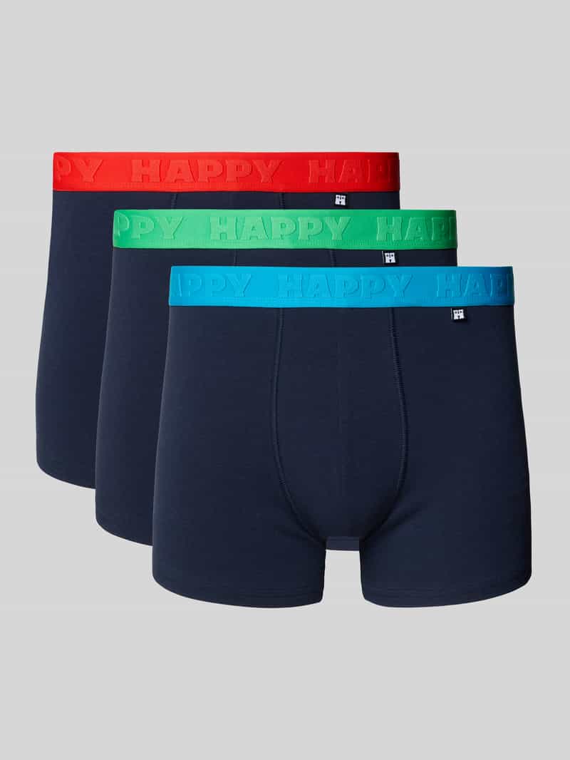 Happy Socks Boxershort met elastische band in een set van 3 stuks