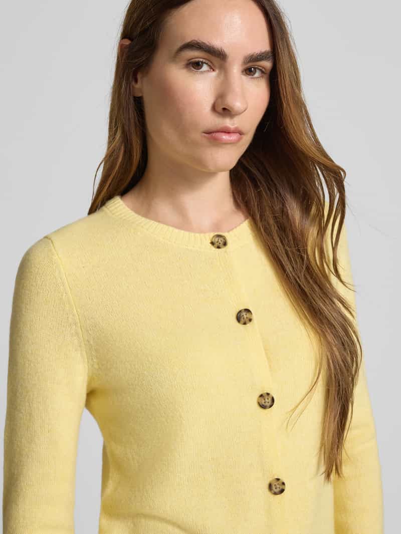 Christian Berg Woman Cardigan met ronde hals en knoopsluiting