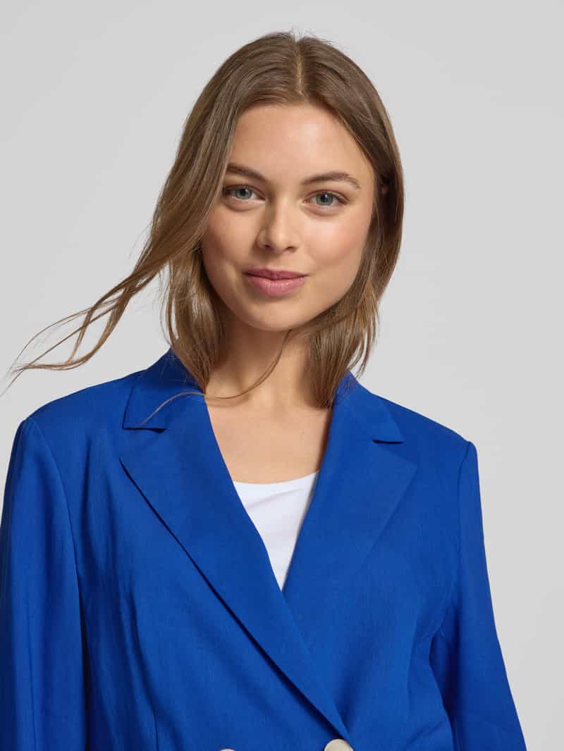 Marc Cain Linnen blazer met opgestikte zakken
