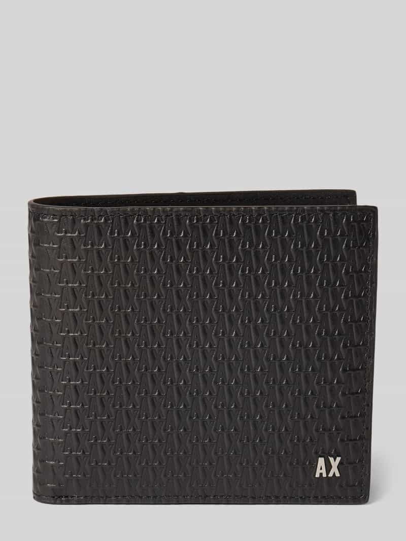 Armani Exchange Portemonnee met labeldetails model 'BIFOLD COIN'