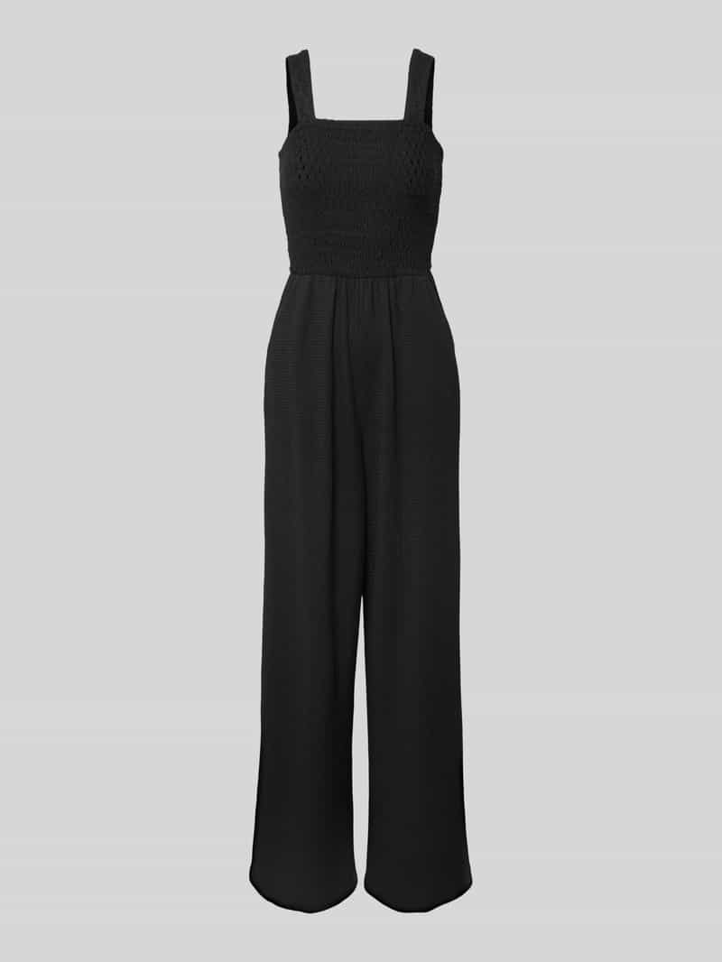 Only Regular fit jumpsuit met gesmokte romp model 'ELISE'